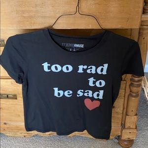 Amuse Society Short sleeve crop top